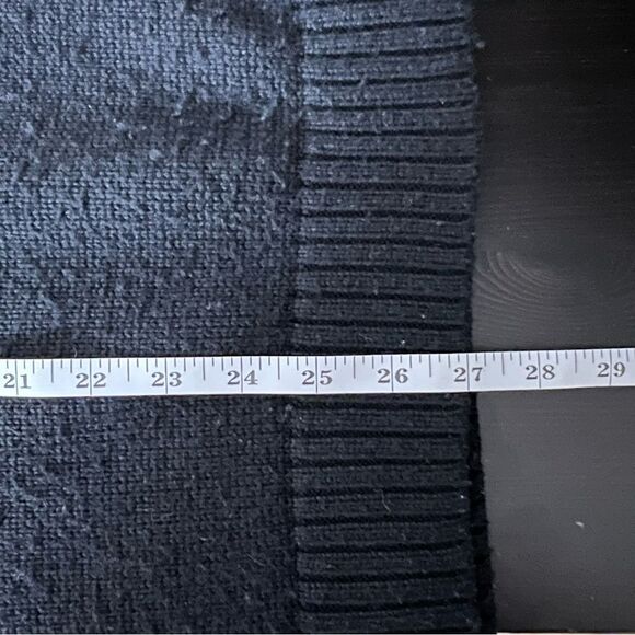 Uniqlo Heattech Sweater Mens Large Black Gray Stripe Knit Crew Neck Long Sleeve - Picture 12 of 12